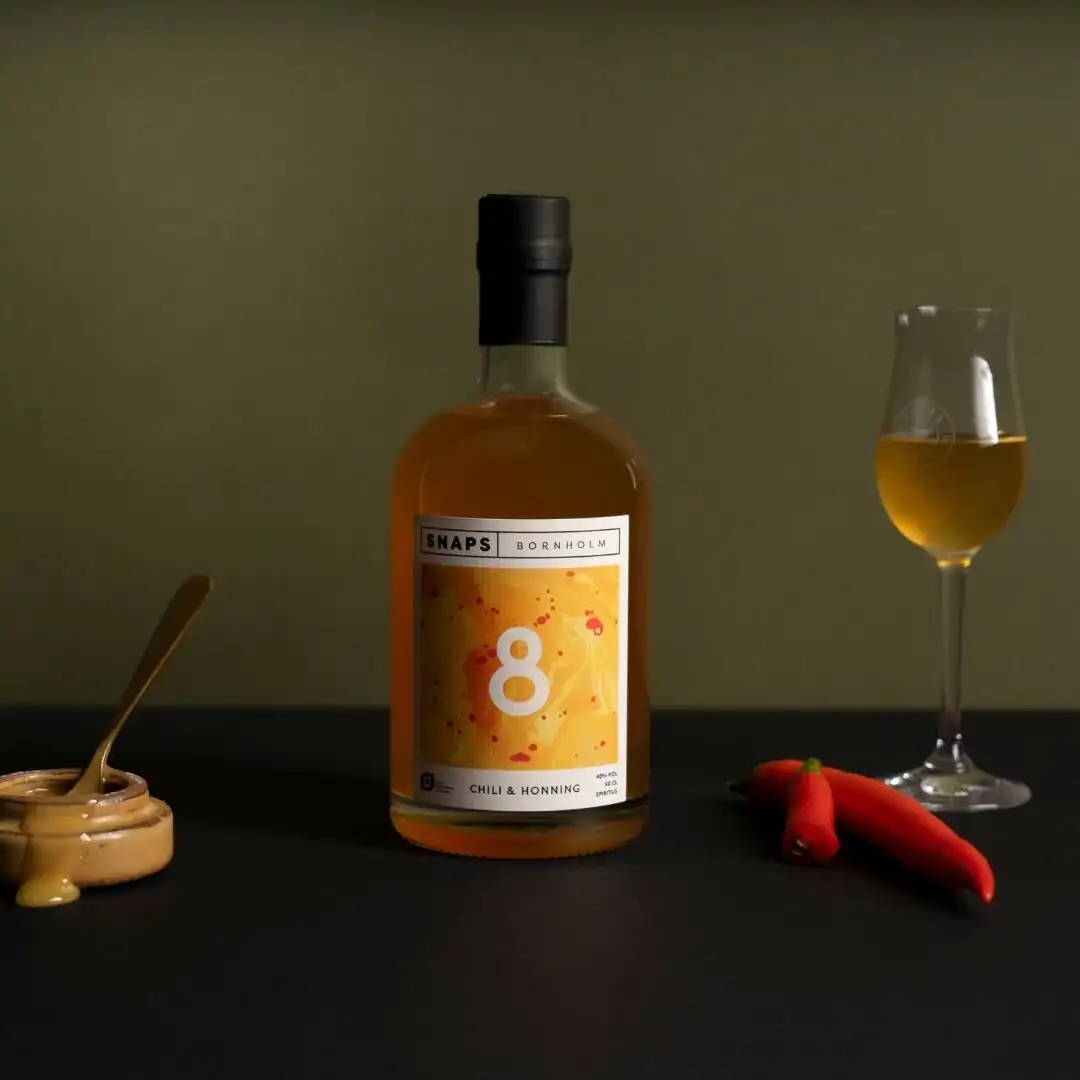 Snaps Bornholm No. 8 Chili & Honning • 40% - 50 cl Snaps Bornholm No. 8 Chili & Honning • 40% - 50 cl